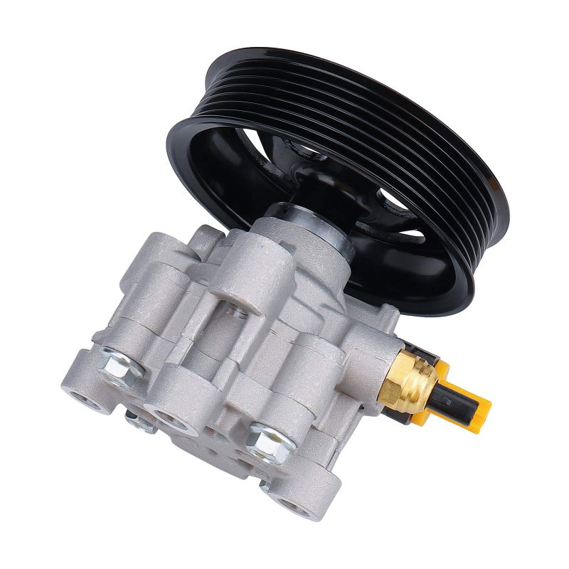 IRONTEK مضخة توجيه الطاقة IRONTEK 21-5447 تناسب 2007 2008 2009 لسيارة لكزس RX350 3.5L، 2005 2006 2007 2008 2009 2010 2011 2012 2013 2014 2015 لسيارة تويوتا تاكوما 4.0L مضخة مساعدة للطاقة 21-5447 مع بكرة - Image 4